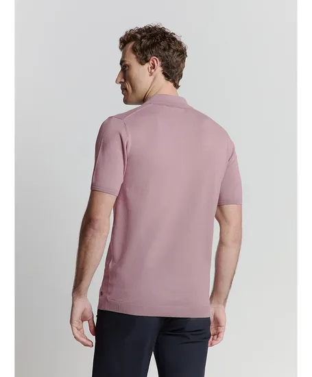 No Excess Polo Solid Zip