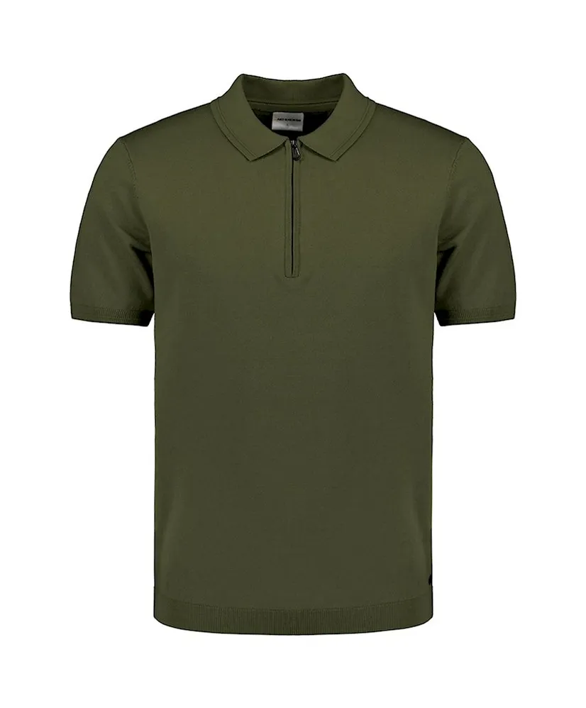 No Excess Polo Solid Zip