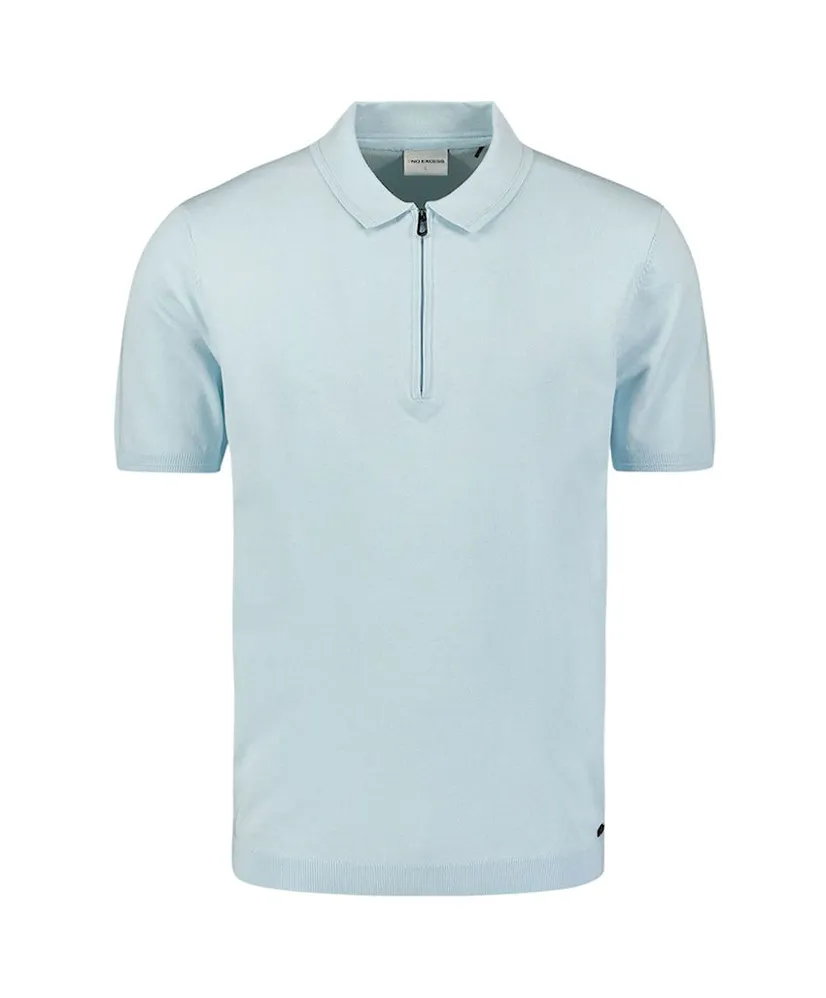 No Excess Polo Solid Zip