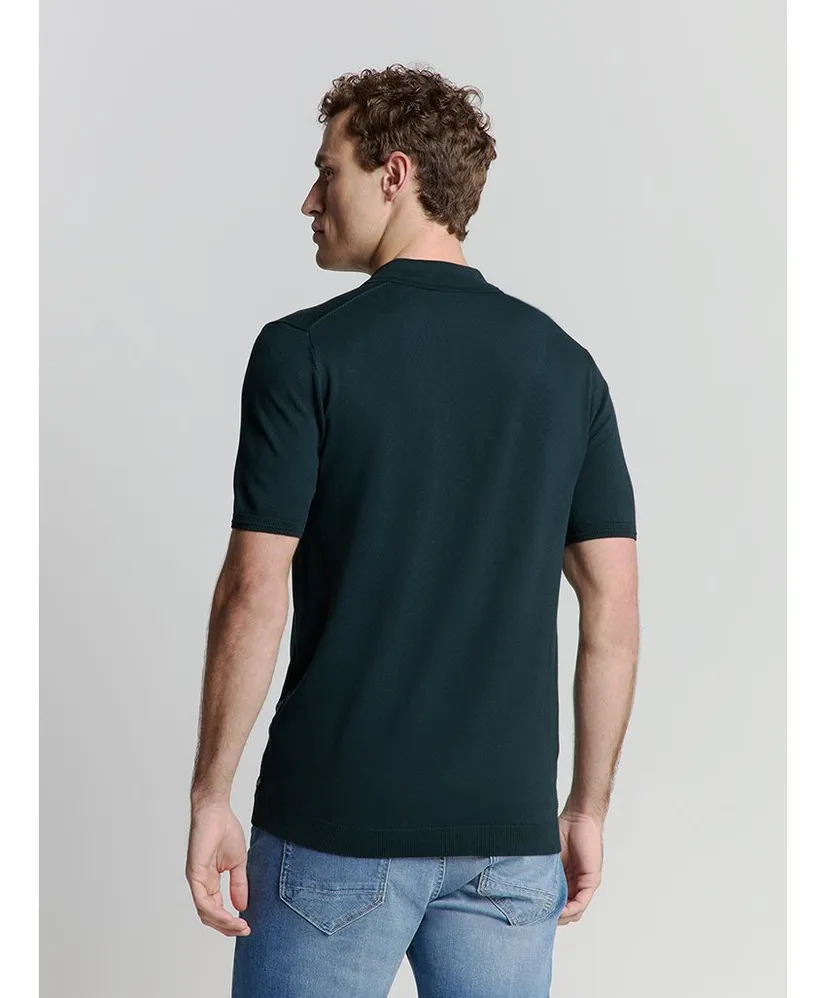 No Excess Polo Solid Zip