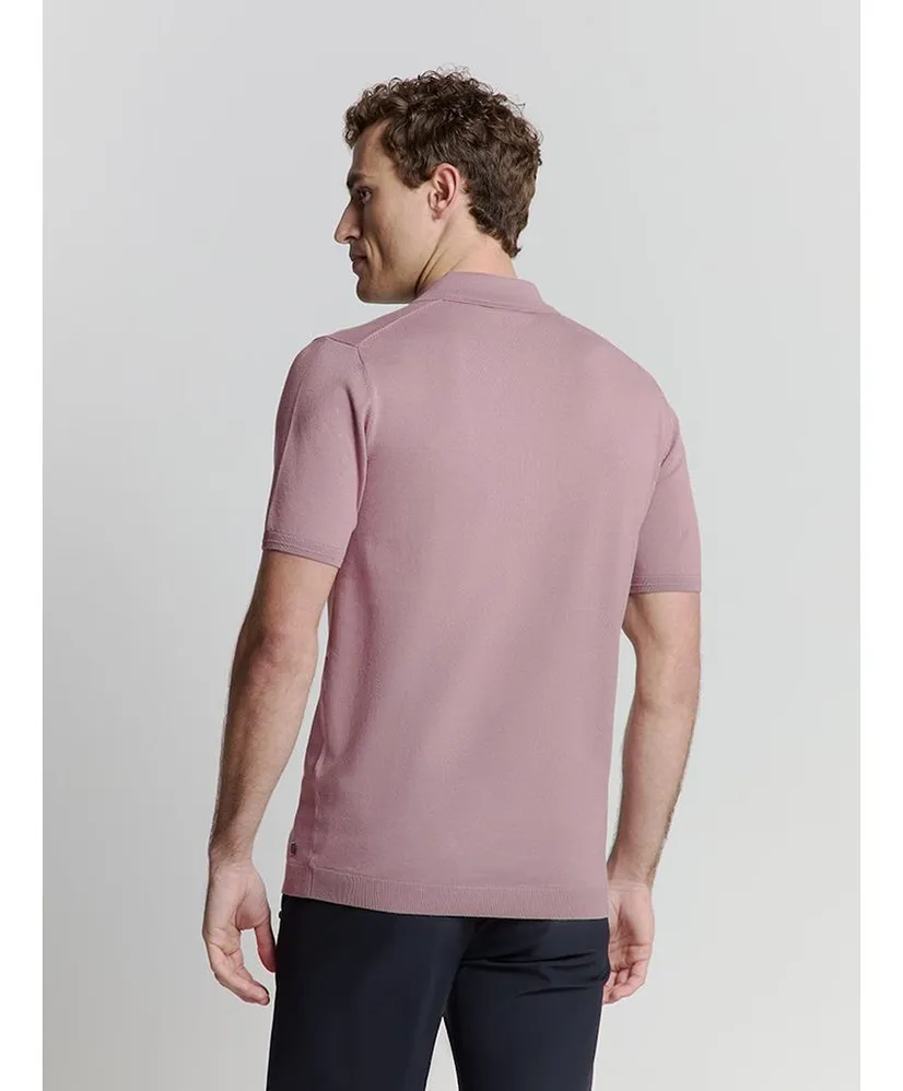 No Excess Polo Solid Zip