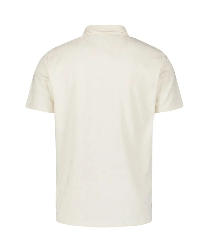 No Excess Polo V Solid Terry Jacquard