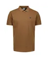 No Excess Polo Zip Pique Garment Dyed