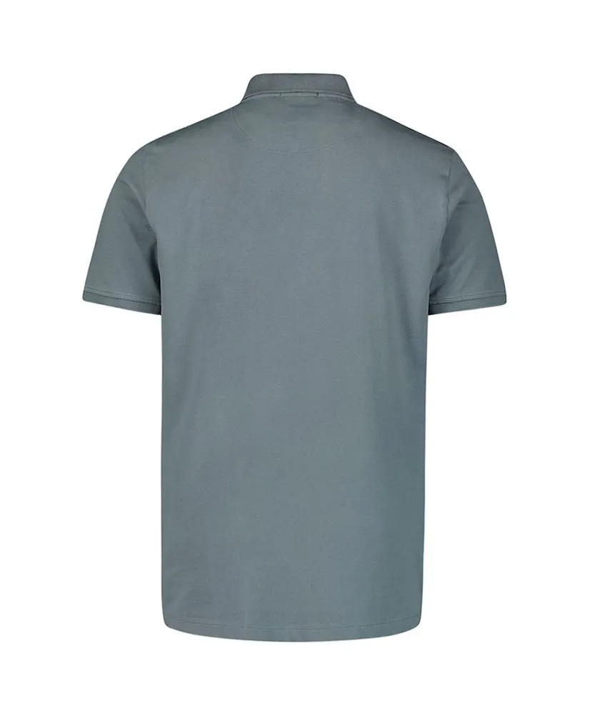 No Excess Polo Zip Pique Garment Dyed
