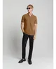 No Excess Polo Zip Pique Garment Dyed