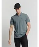 No Excess Polo Zip Pique Garment Dyed