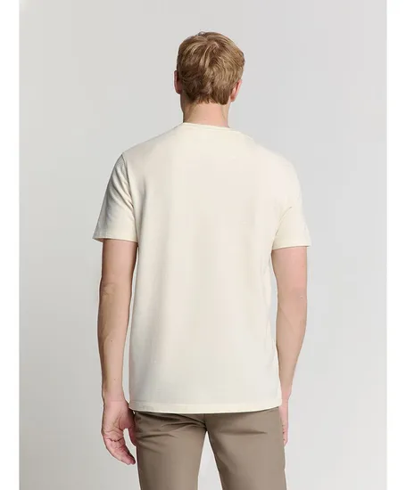 No Excess T-shirt Crewneck Solid Relief Knit