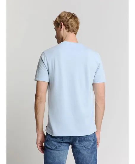No Excess T-shirt Crewneck Solid Relief Knit