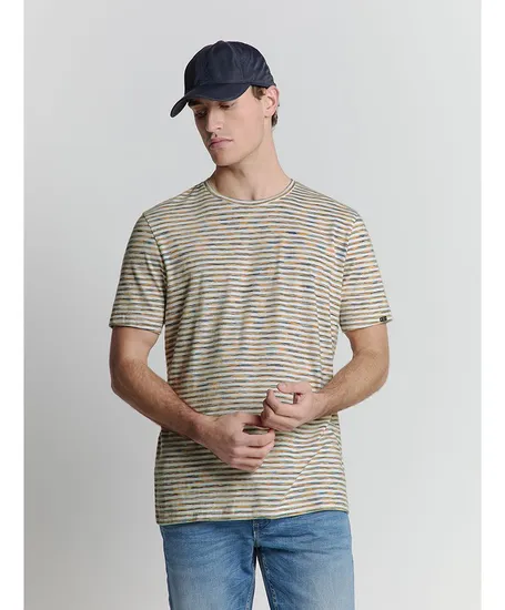 No Excess T-shirt Crewneck Strepen