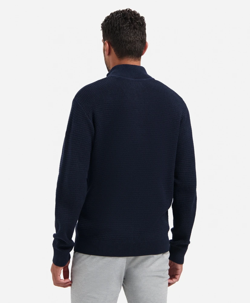No Excess Trui Half-Zip Effen