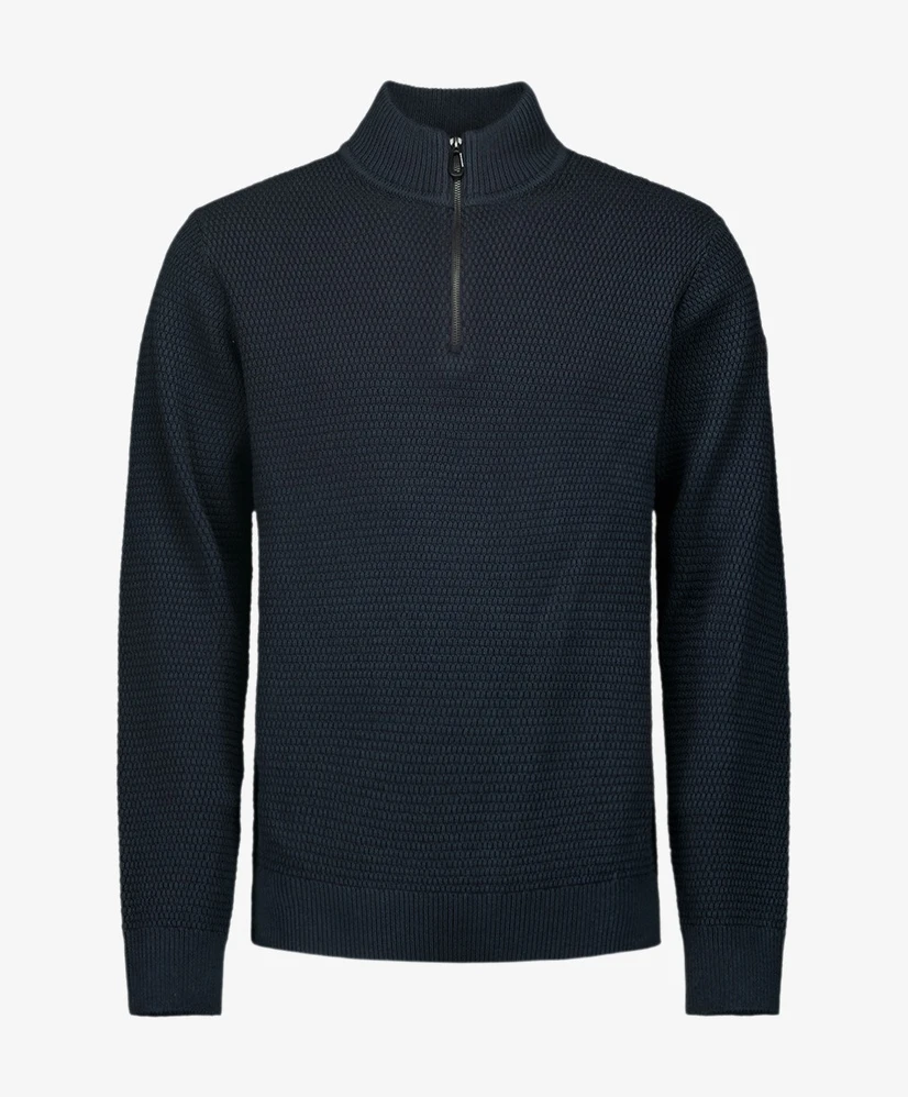 No Excess Trui Half-Zip Effen