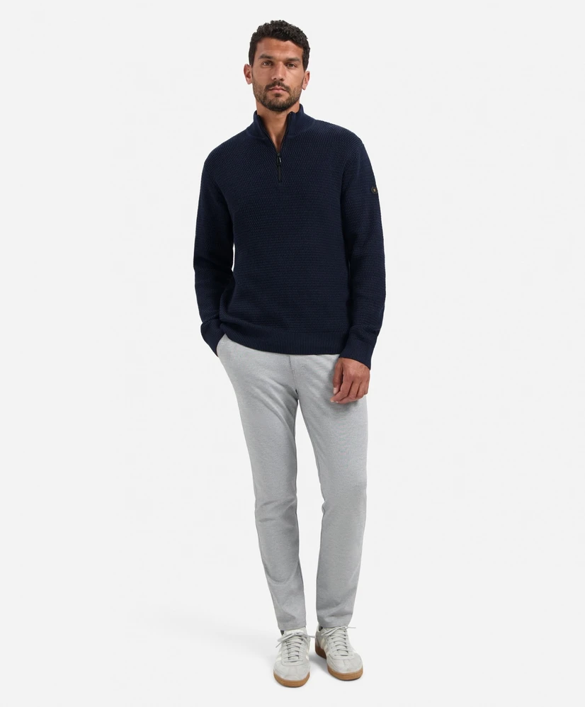 No Excess Trui Half-Zip Effen