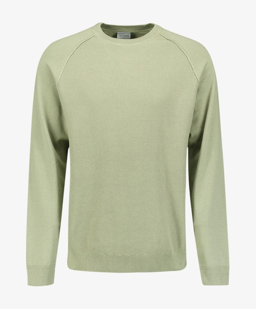 No Excess Trui Waffle Knit