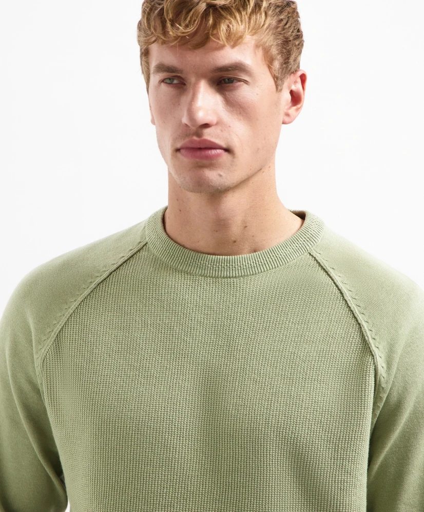 No Excess Trui Waffle Knit