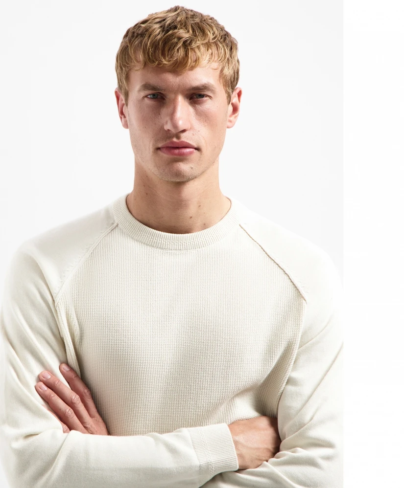 No Excess Trui Waffle Knit