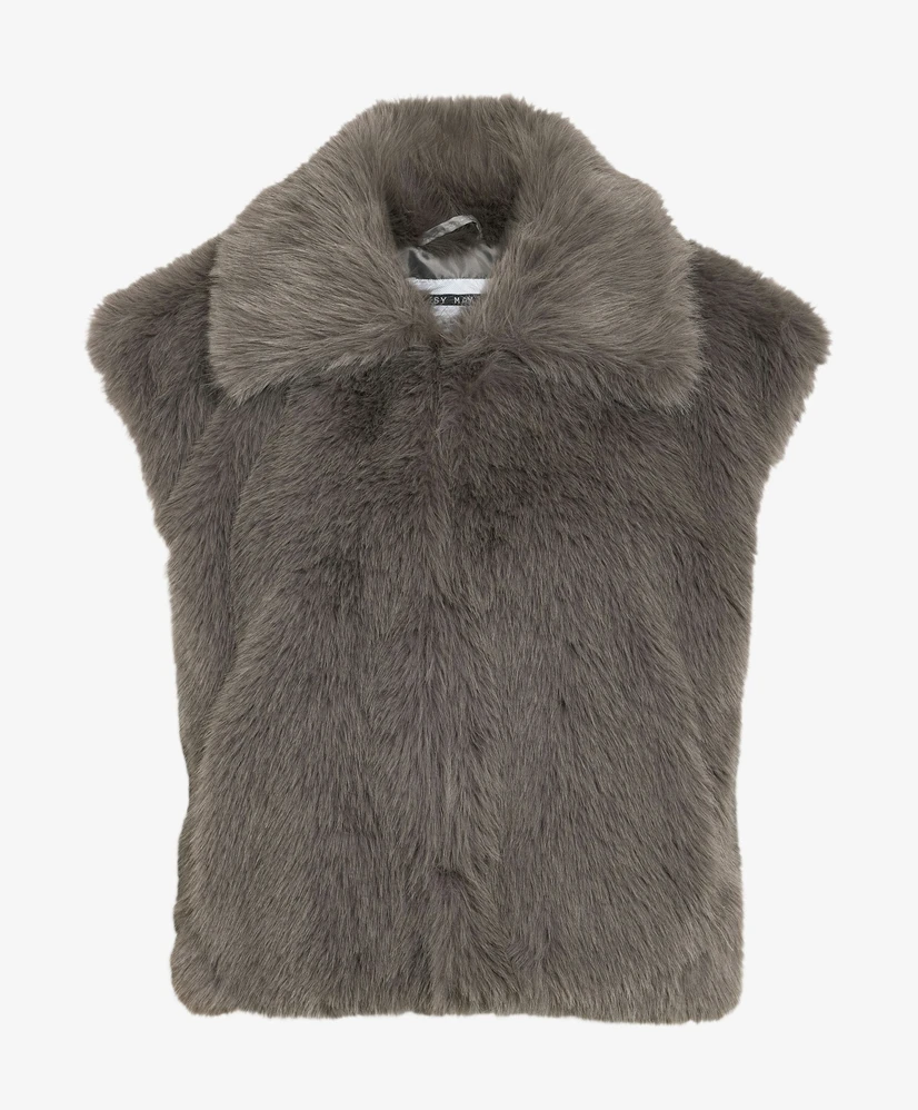 NOISY MAY Gilet Faux Fur Evie