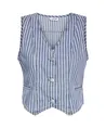 NOISY MAY Gilet Hera Pinstriped