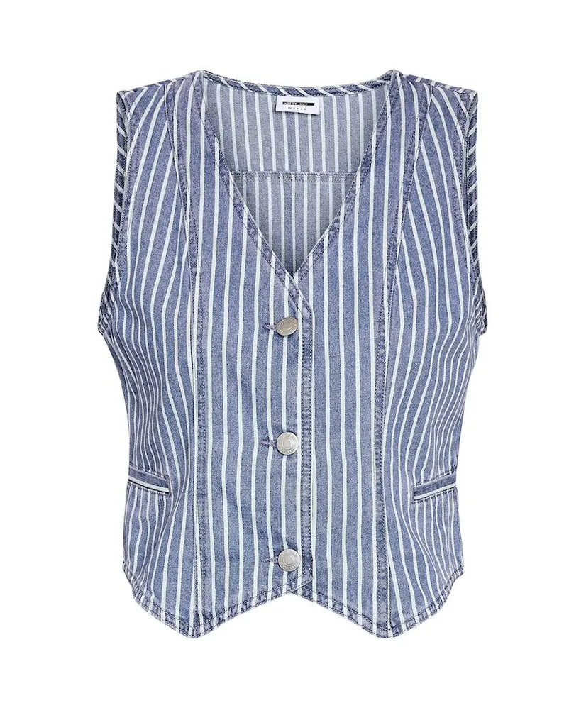 NOISY MAY Gilet Hera Pinstriped
