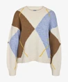 NOISY MAY Trui LM NMARMIE L/S O-NECK ARGYLE KNIT F
