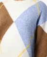 NOISY MAY Trui LM NMARMIE L/S O-NECK ARGYLE KNIT F