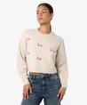 NOISY MAY Trui LM NMVIXEN L/S O-NECK EMBROIDERY KN