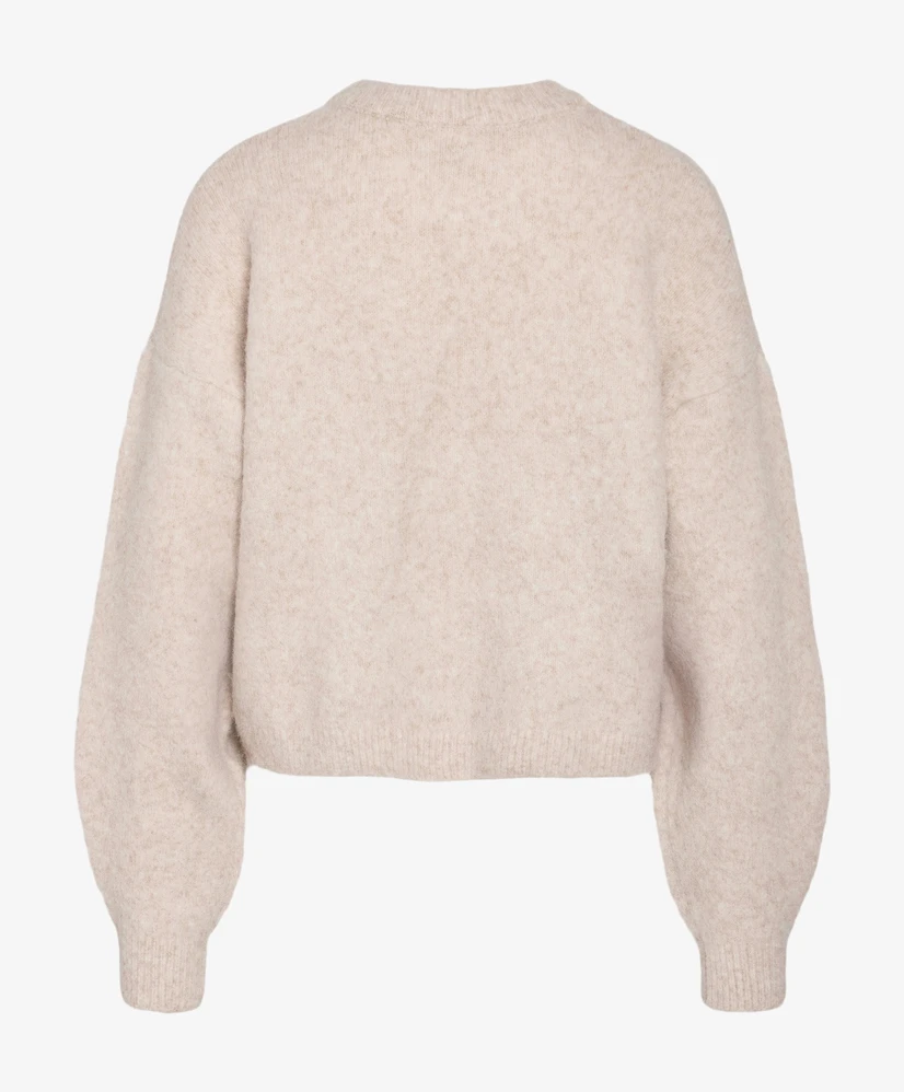 NOISY MAY Trui LM NMVIXEN L/S O-NECK EMBROIDERY KN