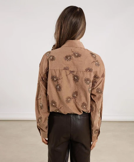 NUKUS Blouse Iris Embroidery