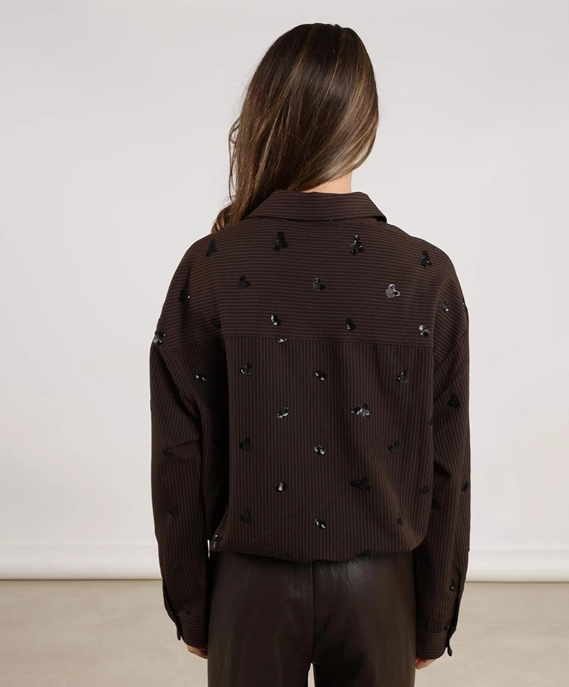 NUKUS Blouse Iris Embroidery