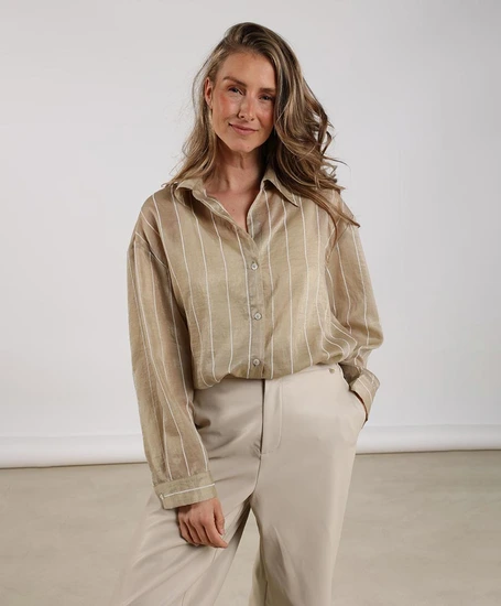 NUKUS Blouse Iris Stripe