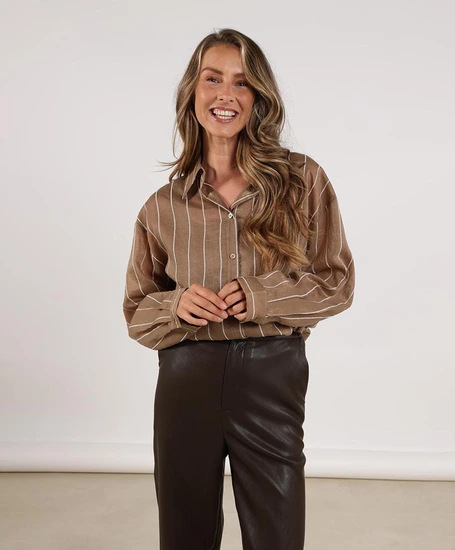 NUKUS Blouse Iris Stripe