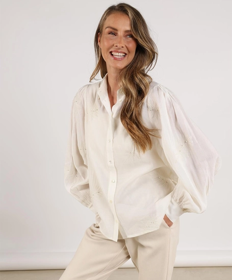 NUKUS Blouse Milanova Pearl