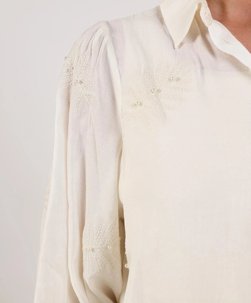 NUKUS Blouse Milanova Pearl