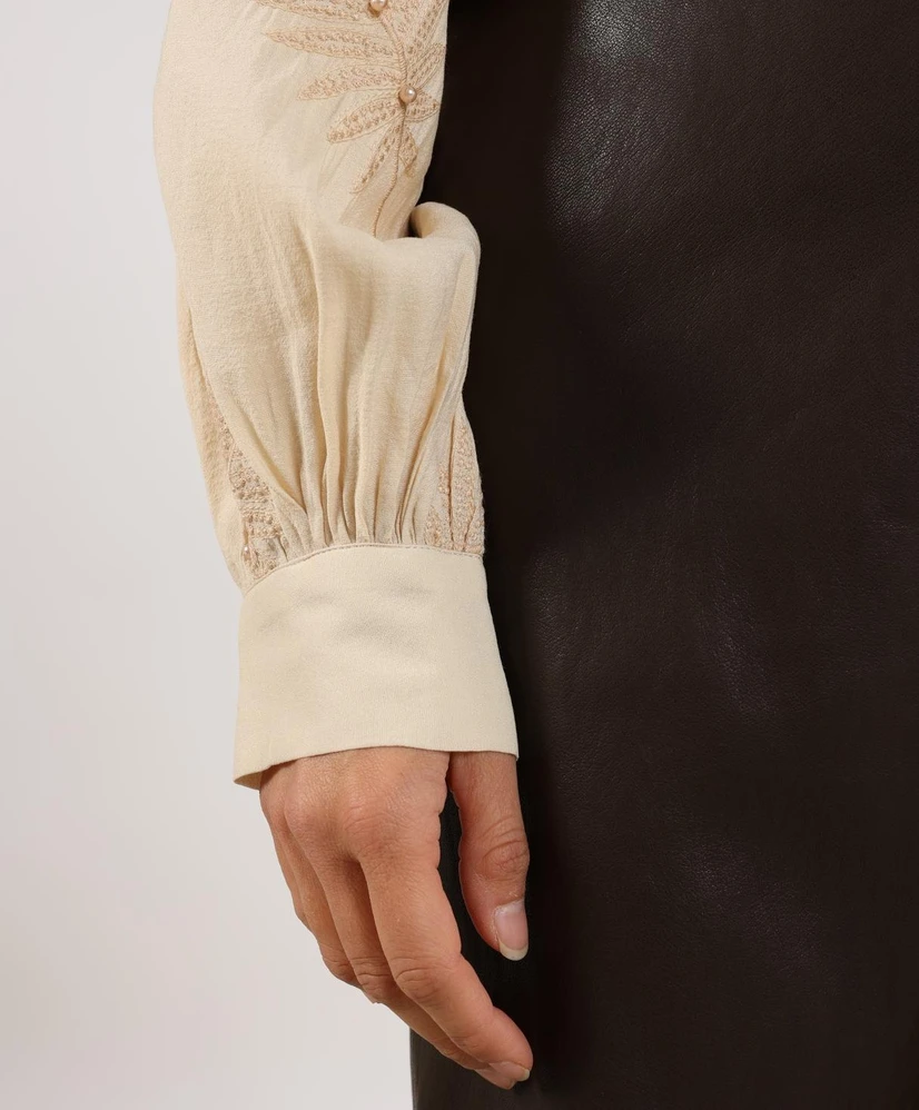 NUKUS Blouse Milanova Pearl