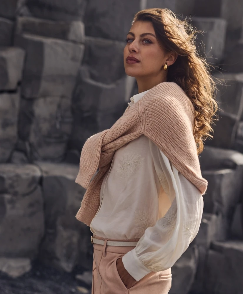 NUKUS Blouse Milanova Pearl