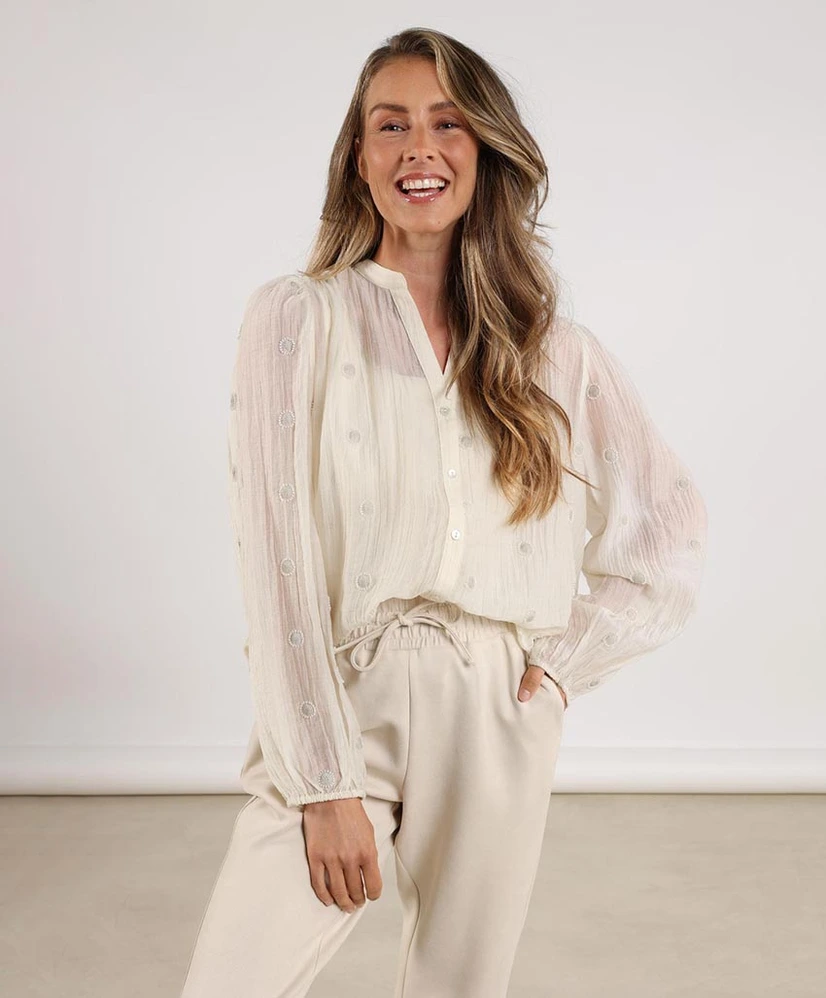 NUKUS Blouse Rosan Embroidery