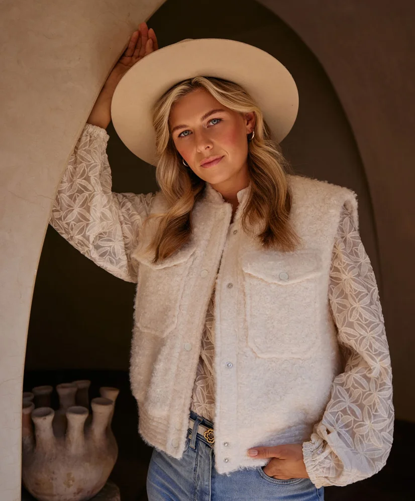 NUKUS Gilet Mia Boucle