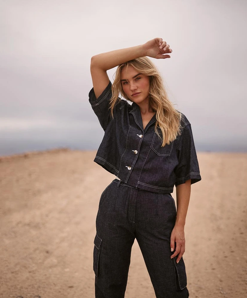 NUKUS Spijkerblouse Charlie