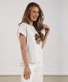 NUKUS T-shirt Rimona Paillet Flower