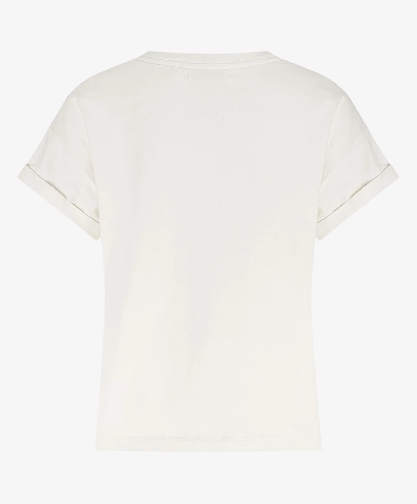 NUKUS T-shirt Rimona Paillet Flower