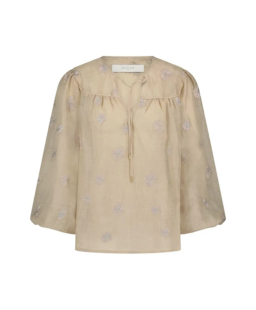 NUKUS Top Kaoutar Embroidery