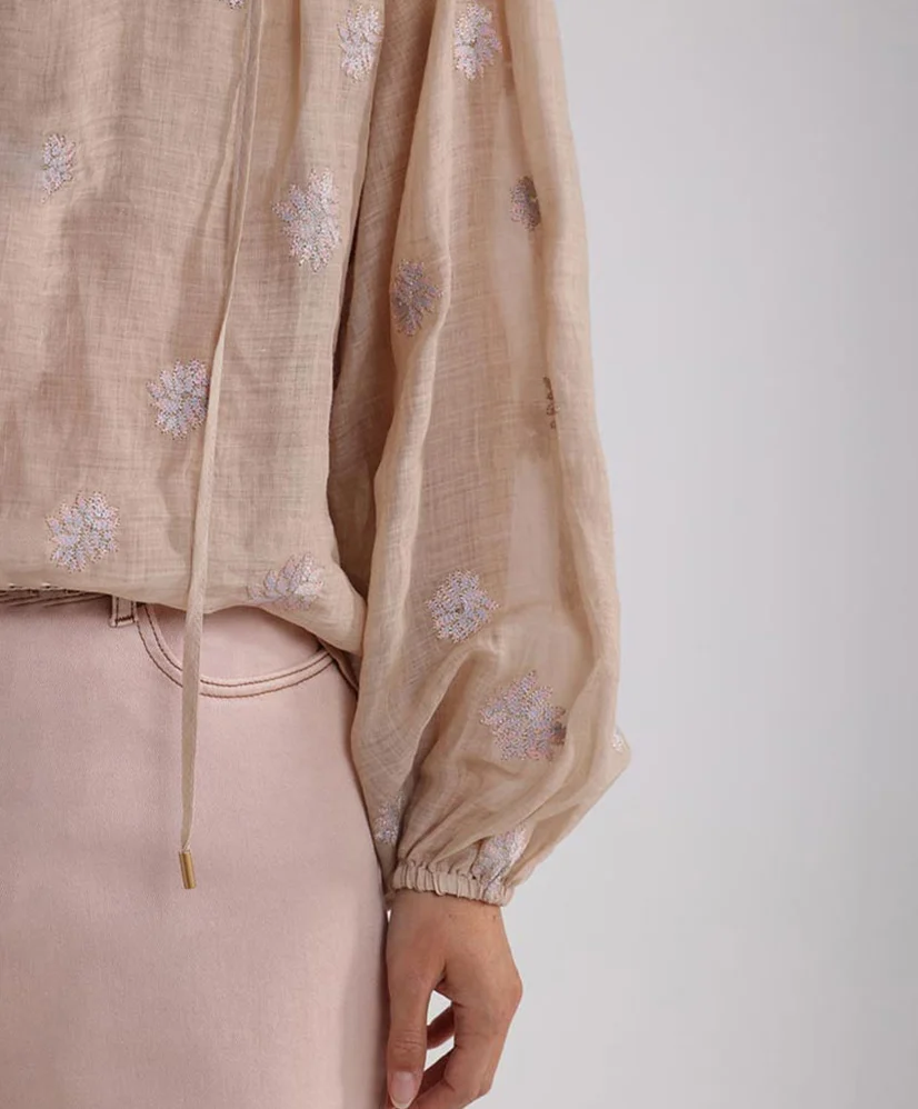 NUKUS Top Kaoutar Embroidery