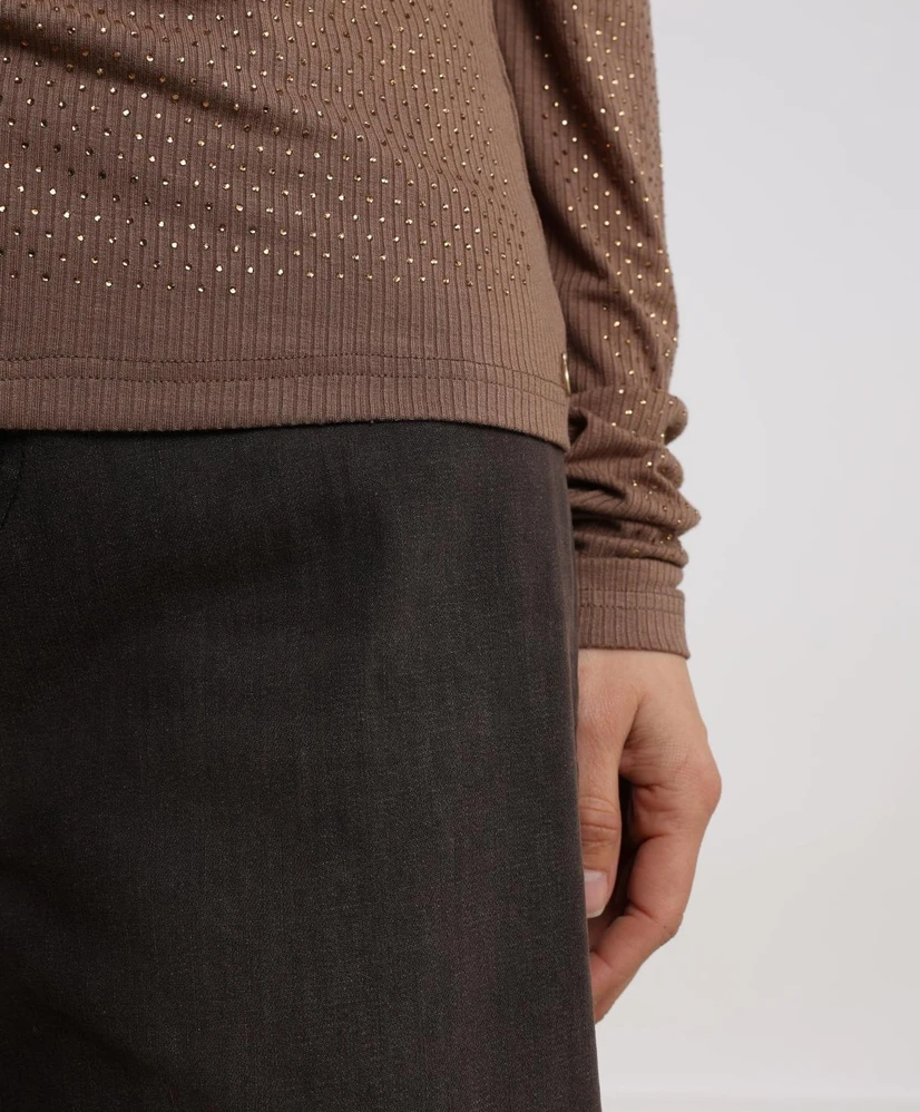 NUKUS Top Puck Strass