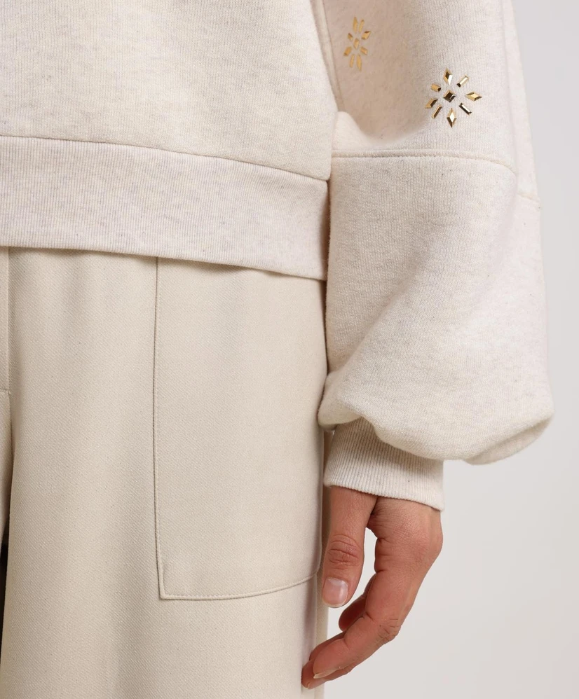 NUKUS Trui Flowerstuds Amadora