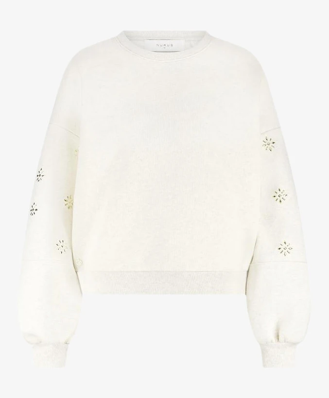 NUKUS Trui Flowerstuds Amadora