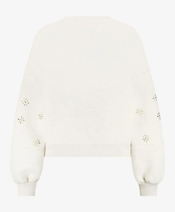 NUKUS Trui Flowerstuds Amadora