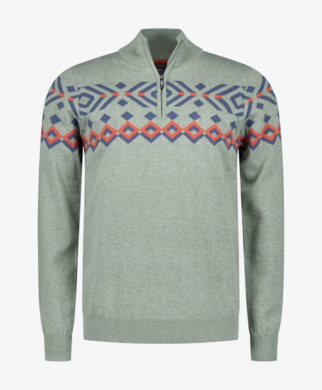 NZA New Zealand Auckland Half Zip Trui Melange
