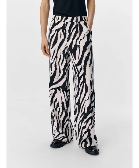 OBJECT Broek Alba Wide Fit Leopard