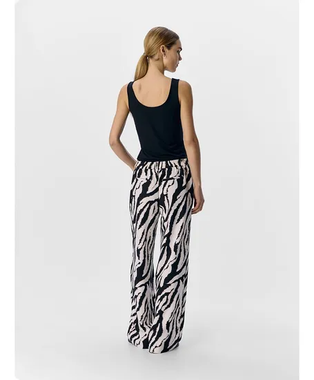 OBJECT Broek Alba Wide Fit Leopard