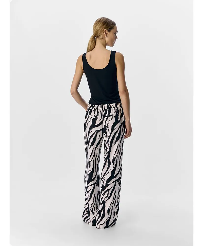 OBJECT Broek Alba Wide Fit Leopard