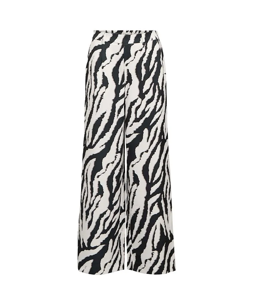OBJECT Broek Alba Wide Fit Leopard